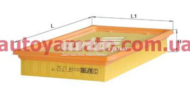 Элемент воздушного фильтра Alpha Filter AF1732 цена, от 4.09 USD