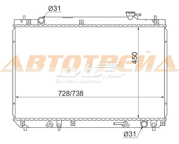 Радиатор TY0003SXU10 SAT