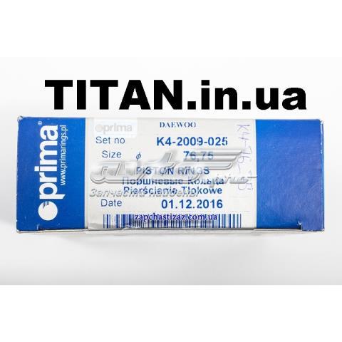K42009025 Prima Кольца поршневые комплект на мотор, 1-й ремонт (+0,25)