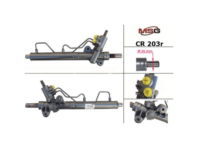 Реечный рулевой механизм MSG Rebuilding CR203R цена, от 255.75 USD