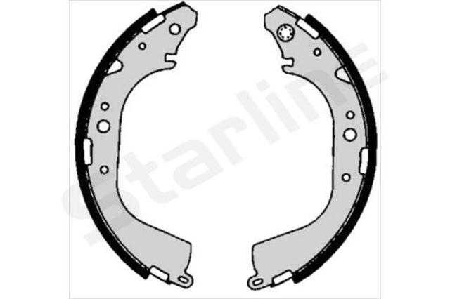 BC06710 Starline Барабанные тормозные колодки