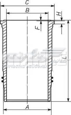 Гильза цилиндра Mahle Original 037WN5601