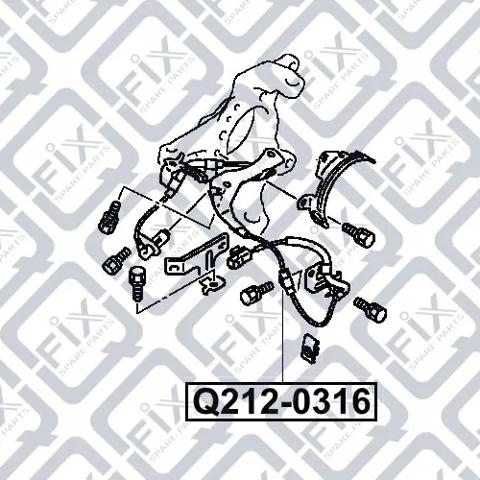 Датчик АБС (ABS) передний, правый Q-fix Q2120316 цена, от 19.83 USD