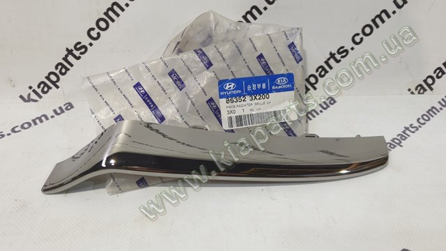 863542W000 Hyundai/Kia Молдинг решетки радиатора правый