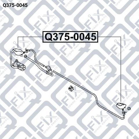 Форсунка омывателя фары передней, левой Q-fix Q3750045 цена, от 17.33 USD