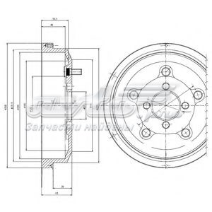 Тормозной барабан BF514 Delphi