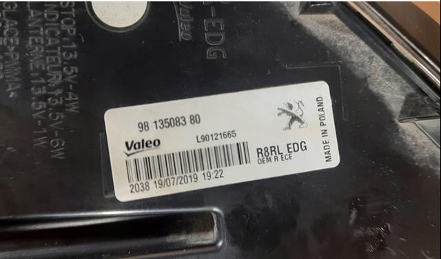 Стоп задний Peugeot/Citroen 9813508380