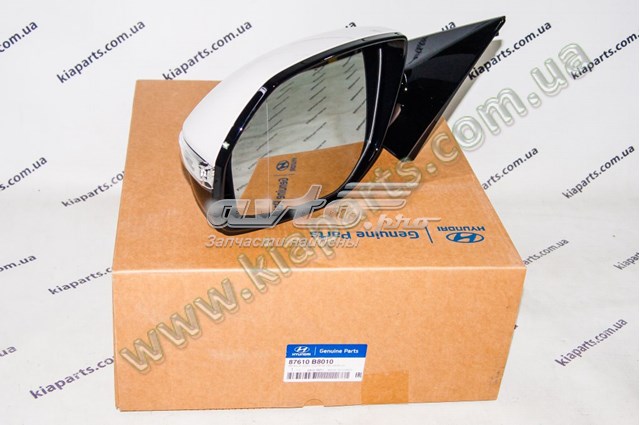 Левое боковое зеркало 87610B8010 Hyundai/Kia