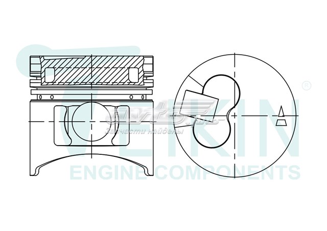 Поршни стандартные (комплект) 43242AGSTD Teikin