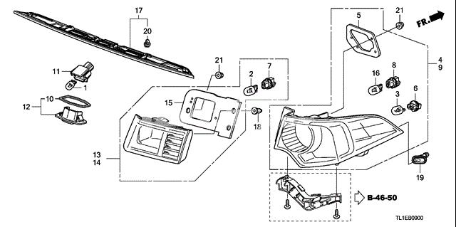  74890TL0G10 Honda