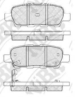 Колодки на гальмо задній дисковий D4060002VA NISSAN