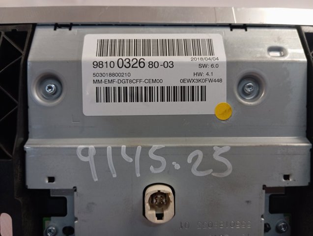 Дисплей многофункциональный 9810032680 Peugeot/Citroen