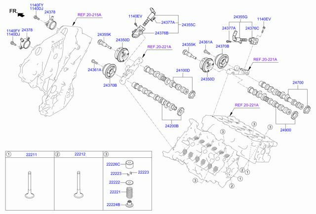 Цепь распредвала Zuiko 243123L100ZUHU