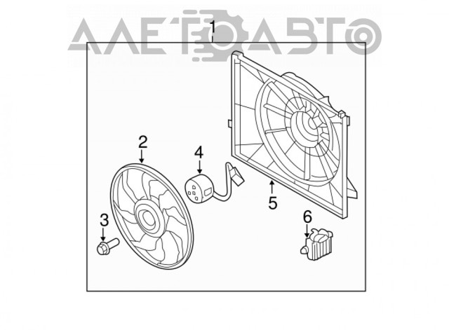 Купить FP32W1462 FPS Диффузор вентилятора в сборе с мотором и крыльчаткой