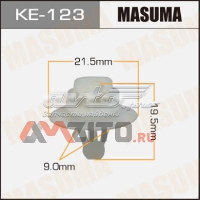 Клипса (пистон) крепления молдинга двери Masuma KE123