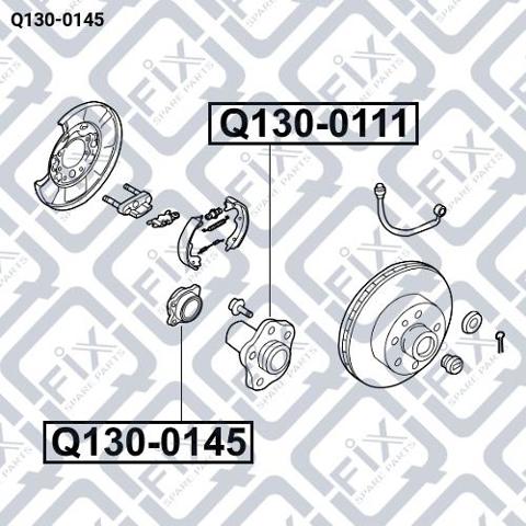 Q1300145 Q-fix Подшипник ступицы задней