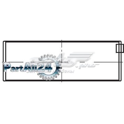Вкладыши коленвала коренные, комплект, стандарт (STD) 001HL20044000 Mahle Original