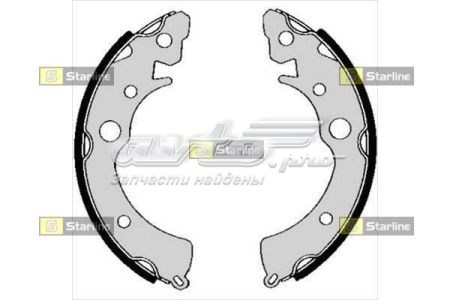Задние барабанные колодки BC04810 Starline