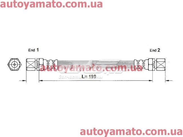 Купить FT2813 K&K Задний тормозной шланг