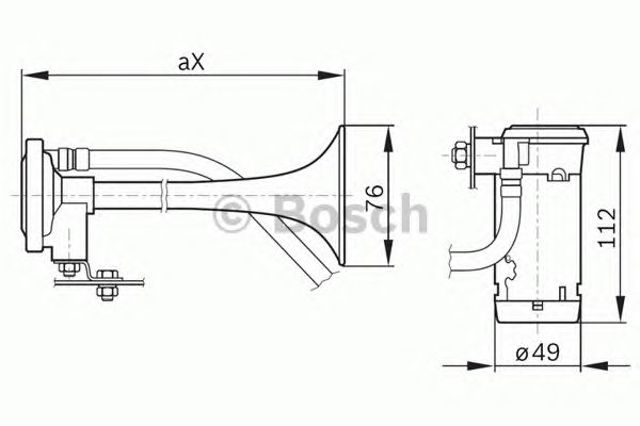 986320003 Bosch Клаксон