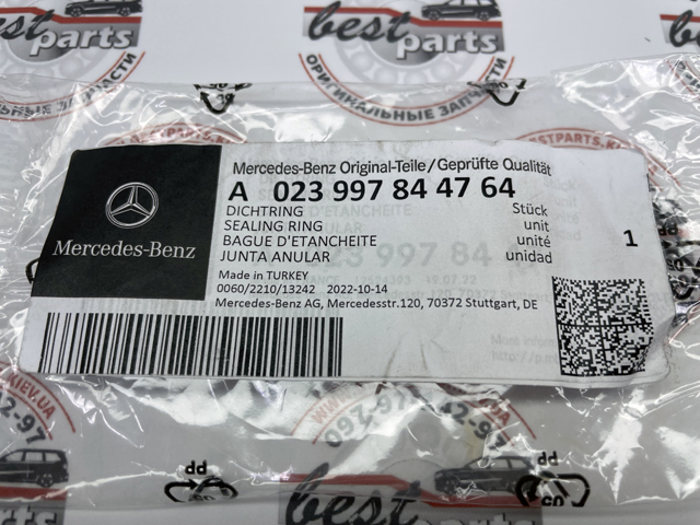 Vedação dianteira de cambota de motor 023997844764 Mercedes