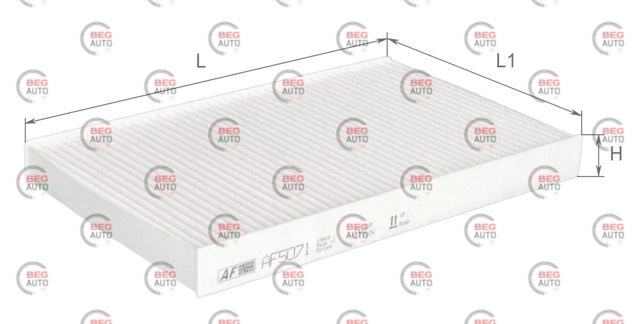 Купить AF5071 Alpha Filter Фильтр салона угольный