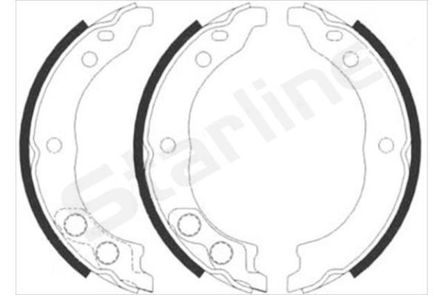 BC08900 Starline Тормозные колодки ручника