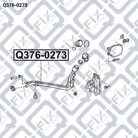 Заливная горловина топливного бака Q-fix Q3760273 цена, от 142.31 USD