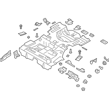 2440141 Ford fundo de porta-malas (nicho da roda de recambio)