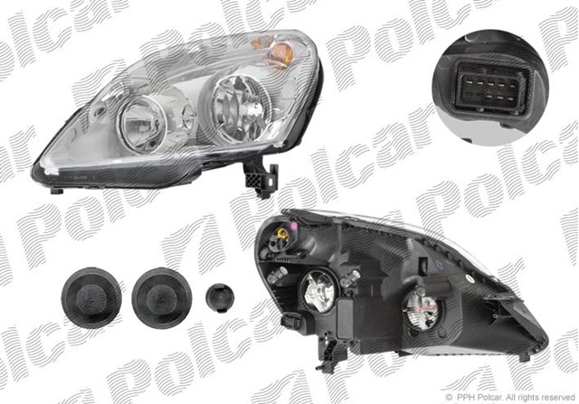Купить 556309E Polcar Фара левая передняя