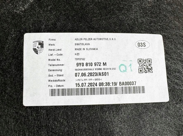  Porsche 9Y0810972M цена, от 101.35 USD