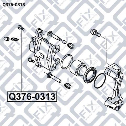 Болт тормозного суппорта Q-fix Q3760313 цена, от 1.33 USD