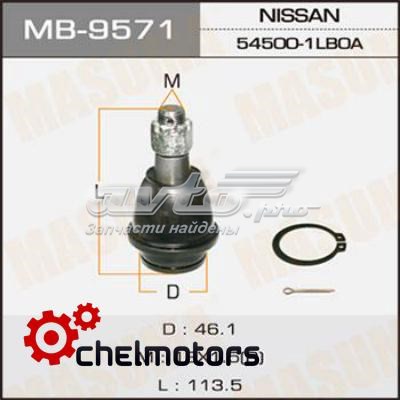 Шаровая опора, нижняя Masuma MB9571 цена, от 24.98 USD