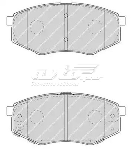 Колодки тормозные передние дисковые FERODO FDB4447