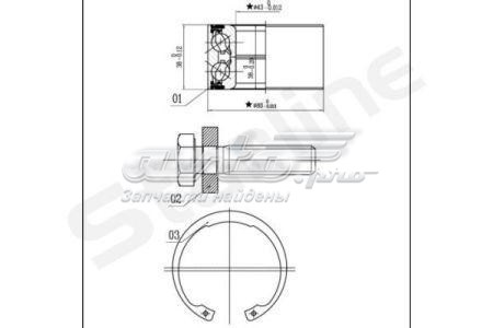 Купить SLO03449 Starline Подшипник передней ступицы