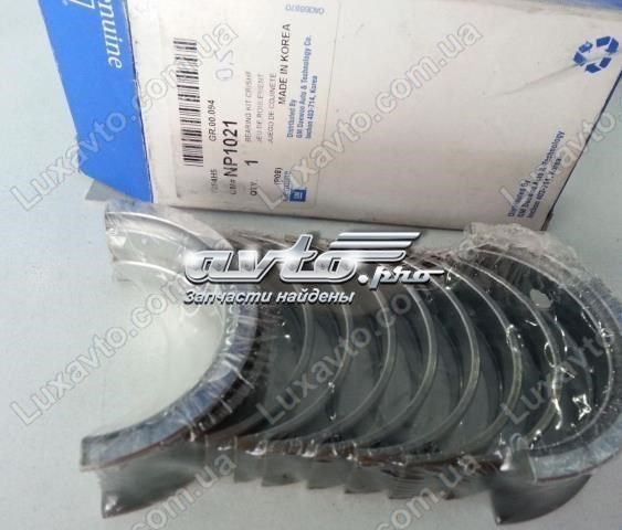 Вкладыши коленвала, коренные, комплект, 2-й ремонт (+0,50) General Motors NP1021 цена, от 15.89 USD