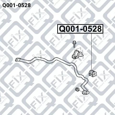 Q0010528 Q-fix Разрезная втулка стабилизатора