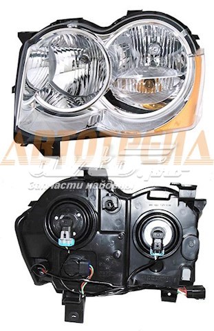 Левая фара 55157483AE Chrysler