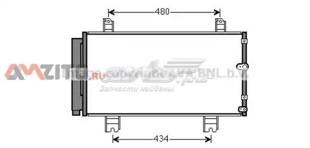 Радиатор кондиционера TO5572D AVA