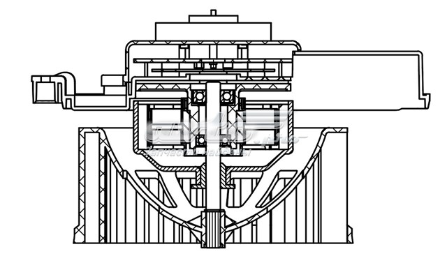 Мотор вентилятора печки (отопителя салона) Luzar LFH1867