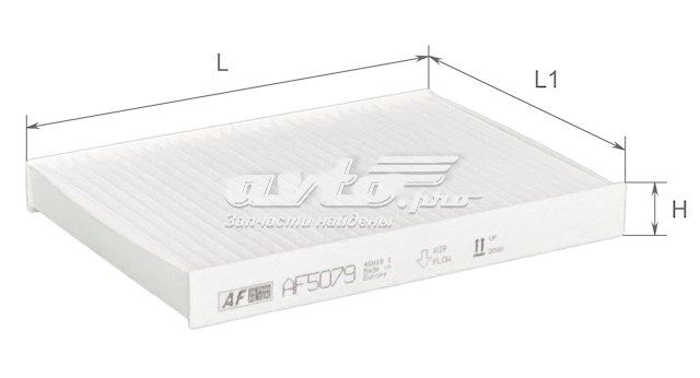 Купить AF5079 Alpha Filter Фильтр салона угольный