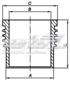 Гільза циліндра 213WT0300 MAHLE