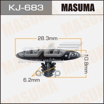 Пистон (клип) утеплителя капота Masuma KJ683 цена, от 0.51 USD