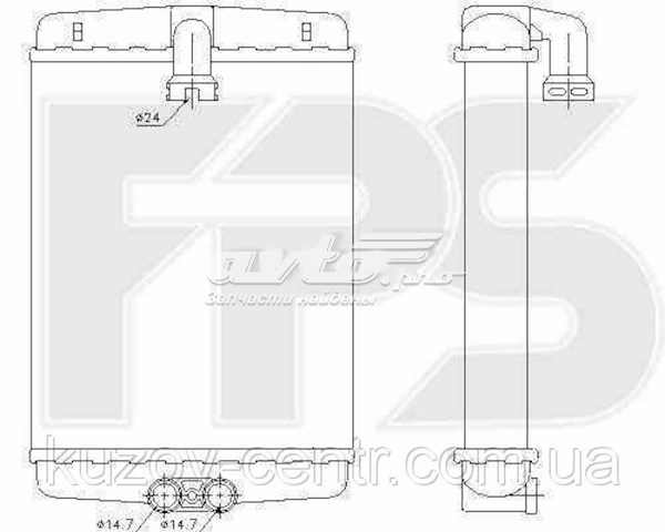 Радиатор печки FP46N124 FPS