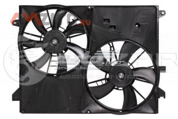 20923332 Opel difusor do radiador de esfriamento, montado com motor e roda de aletas