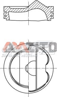 028PI00125000 Mahle Original pistão do kit para 1 cilindro, std