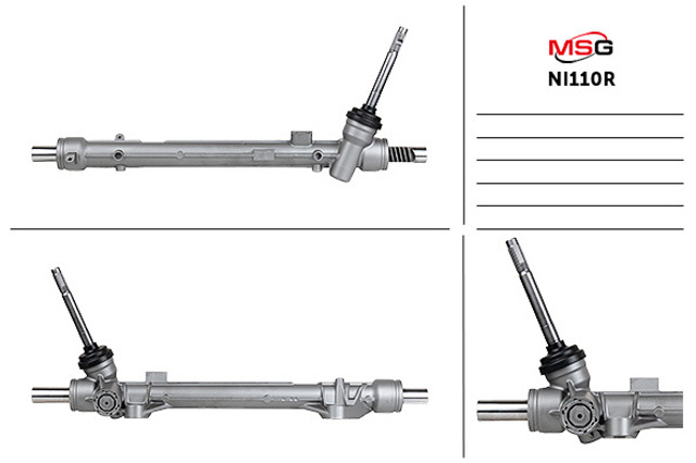 Реечный рулевой механизм MSG Rebuilding NI110R цена, от 103.95 USD