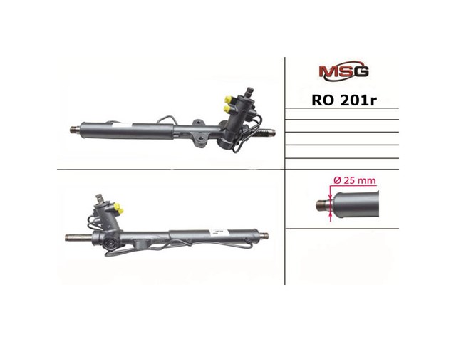 Реечный рулевой механизм MSG TY209 цена, от 215.67 USD