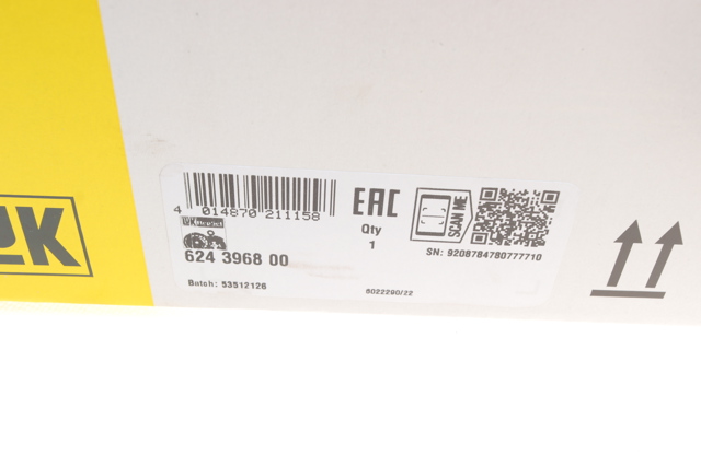 Kit de embraiagem (3 peças) LUK 624396800