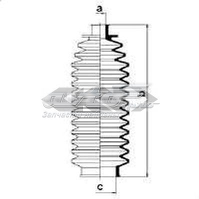 Пыльник рулевой рейки 452810 Gomet